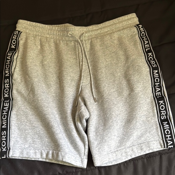 Michael Kors Gray Athletic Shorts with Elastic Waistband - Picture 1 of 8